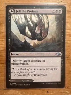 Fell the Profane Modern Horizons 3 Regular MTG NM - Image 1