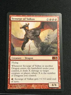 MTG - Scourge of Valkas - M14 core set - Rare - LP - Image 2