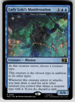 Lady Loki's Manifestation - Titan of Littjara Marvel Super Heroes 280 MTG NM - Image 1