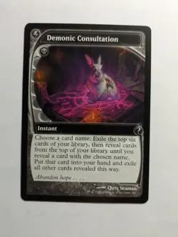 Demonic Consultation (Future Sight) Mystery Booster 2 (181) - MTG - Image 1