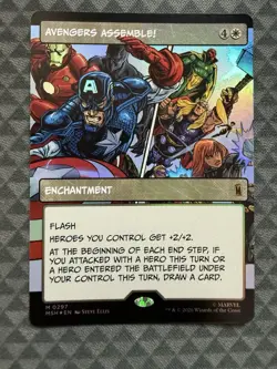 MTG Avengers Assemble! #0297 Foil Borderless Mythic Marvel Super Heroes (MSH) - Image 2