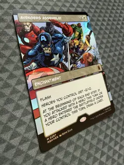 MTG Avengers Assemble! #0297 Foil Borderless Mythic Marvel Super Heroes (MSH) - Image 3