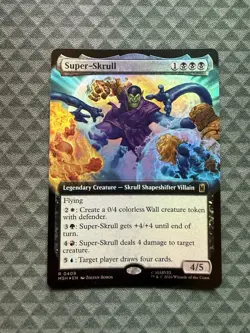 MTG Super-Skrull #0409 Foil Extended Art Rare Marvel Super Heroes (MSH) - Image 1