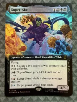 MTG Super-Skrull #0409 Foil Extended Art Rare Marvel Super Heroes (MSH) - Image 2