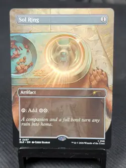 Magic The Gathering - Secret Lair Fallout: Greet The Dog - Sol Ring - #2467 - Image 1