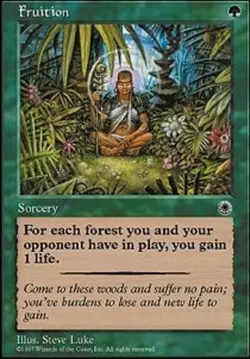 1x Fruition Heavy Play MTG Magic - Kid Icarus - - Image 1