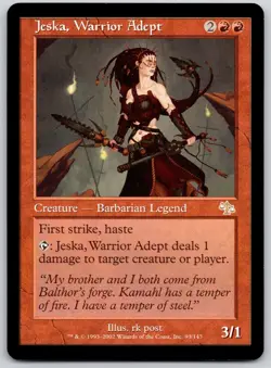 Jeska, Warrior Adept 93 Rare Judgment Magic: The Gathering Lightly Played - Image 1