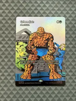 MTG Grimm Fate #0075 Foil Borderless Mythic Marvel Universe: Eternal-Legal (MAR) - Image 1