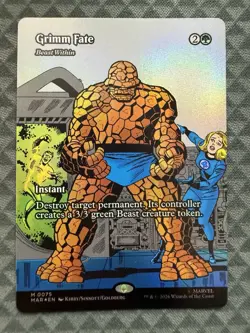 MTG Grimm Fate #0075 Foil Borderless Mythic Marvel Universe: Eternal-Legal (MAR) - Image 2
