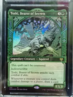 MTG: Kaldheim - Toski, Bearer of Secrets Showcase Rare #319 CGC Graded Mint 9 - Image 2