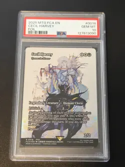 CECIL HARVEY 0018 Foil PSA 10 MTG FINAL FANTASY: Through The Ages - Image 1