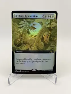 MTG Kamigawa Neon Dynasty Brilliant Reatoration 434 Extended Art Foil Near Mint - Image 1