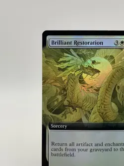 MTG Kamigawa Neon Dynasty Brilliant Reatoration 434 Extended Art Foil Near Mint - Image 3