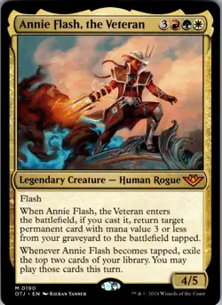 Annie Flash, the Veteran 190 Mythic Magic: The Gathering Foil NM/M - Image 1