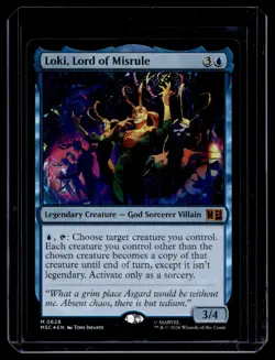 Commander: Marvel Super Heroes #628 Loki, Lord of Misrule Holo Foil - Image 1
