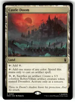 Castle Doom 263 Rare Marvel Super Heroes Magic: The Gathering Near Mint - Image 1