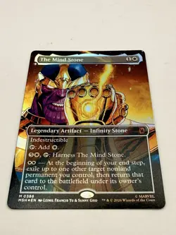 The Mind Stone Marvel Super Heroes Foil Borderless 0386 MTG Thanos - Image 2