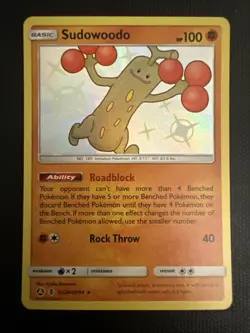 Pokemon TCG Sudowoodo SV20/SV94 SM Hidden Fates 2019 Shiny Vault - Image 1