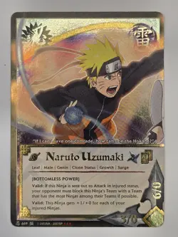 Naruto Uzumaki #669 Super Rare Foil Starter NM Naruto CCG Bandai - Image 1