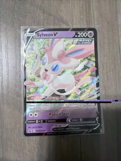 Sylveon V SWSH202 Black Star Promo Holo Sword & Shield Pokemon NM - Image 1