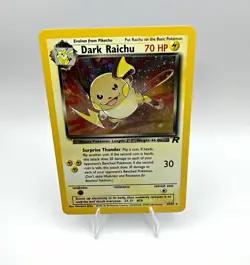 Wizards of the Coast Dark Raichu 83/82 Team Rocket Holo EN 70HP Unlimited - Image 1