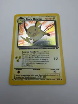 Wizards of the Coast Dark Raichu 83/82 Team Rocket Holo EN 70HP Unlimited - Image 3