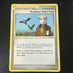 2007 Pokemon Secret Wonders Professor Oak’s Visit 122/132 Professor Program - NM - Image 1