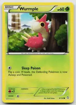 LP Wurmple 6/124 Common Dragons Exalted Pokemon - Image 1