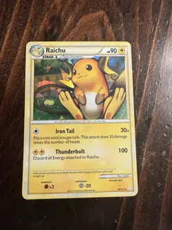 2010 Pokemon TCG Cracked Ice Holo Raichu 10/123 - Image 1