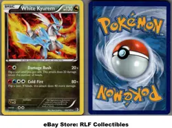 2012 Pokemon, B&W Boundaries Crossed, #102/149 White Kyurem, C Ice Holo Rare (b) - Image 1