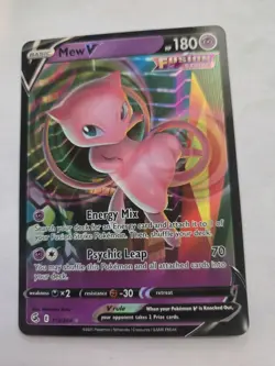 Mew V 113/264 Pokemon Fusion Strike Holo LP - Image 1