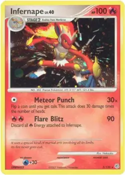 Pokemon TCG Infernape Diamond & Pearl 5/130 Holo Foil Holo Rare - Image 1