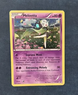 Pokemon TCG Meloetta Black Star Promo XY193 Holo Rare - Image 1