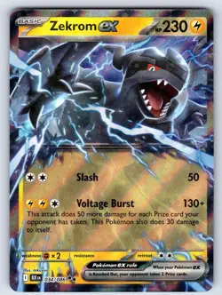 Zekrom ex 034/086 Holo Double Rare Black Bolt Pokemon Holo Near Mint - Image 1