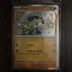 Pokemon Riolu Shiny Rare SV: Paldean Fates 173/091 Rare - Image 1