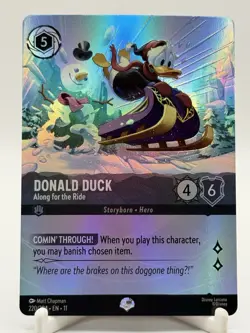 Ravensburger Lorcana Donald Duck-Along for the Ride 220/204 Epic Foil - Image 1