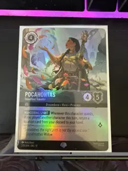 ✨ EPIC Pocahontas-Steadfast Traveler 220/204 Wilds Unknown Disney Lorcana - Image 1