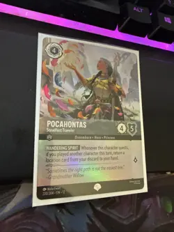 ✨ EPIC Pocahontas-Steadfast Traveler 220/204 Wilds Unknown Disney Lorcana - Image 2