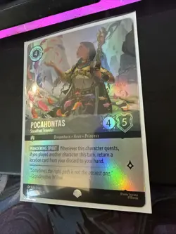 ✨ EPIC Pocahontas-Steadfast Traveler 220/204 Wilds Unknown Disney Lorcana - Image 3