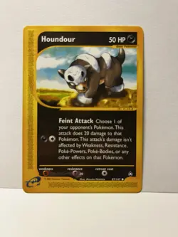 Pokemon TCG Aquapolis - HOUNDOUR - Common, Non-Holo - 87/147 LP - Image 1