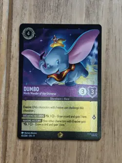 Disney Lorcana Fabled Dumbo Ninth Wonder of the Universe 45/204 Legendary Foil - Image 1