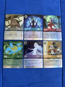 2023 Lorcana Complete Set D100 - Mickey, Elsa, Genie, Stitch, Maleficent, Maui - Image 1