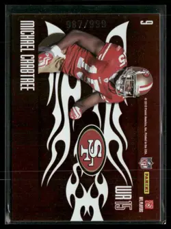 2010 Donruss Elite #9 John Taylor / Michael Crabtree Passing the Torch #987/999 - Image 2