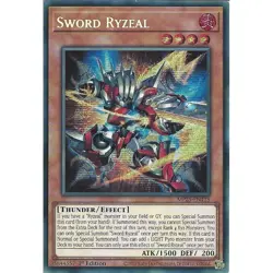 Yugioh MP25-EN118 - Sword Ryzeal - Prismatic Secret Rare - 1st Edition NM - Image 1
