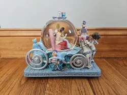 Disney 50th Anniversary Musical Snow Globe Carriage Cinderella and Prince NEW - Image 5