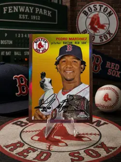 2023 Topps Chrome Platinum Anniversary-Pedro Martinez#466 Rose Gold Refractor/75 - Image 1