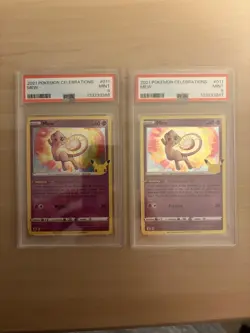 Pokemon Mew TCG Card Celebrations 011/025 Holo Rare 2021 25th Anniversary PSA 9 - Image 1