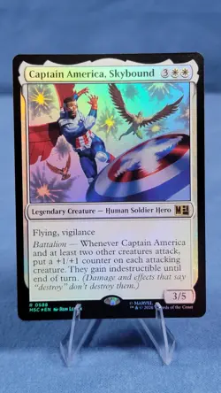 Captain America, Skybound - Foil Rare MtG Card MSC 588 - Image 1