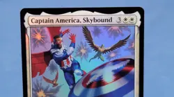 Captain America, Skybound - Foil Rare MtG Card MSC 588 - Image 2