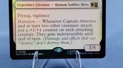 Captain America, Skybound - Foil Rare MtG Card MSC 588 - Image 3